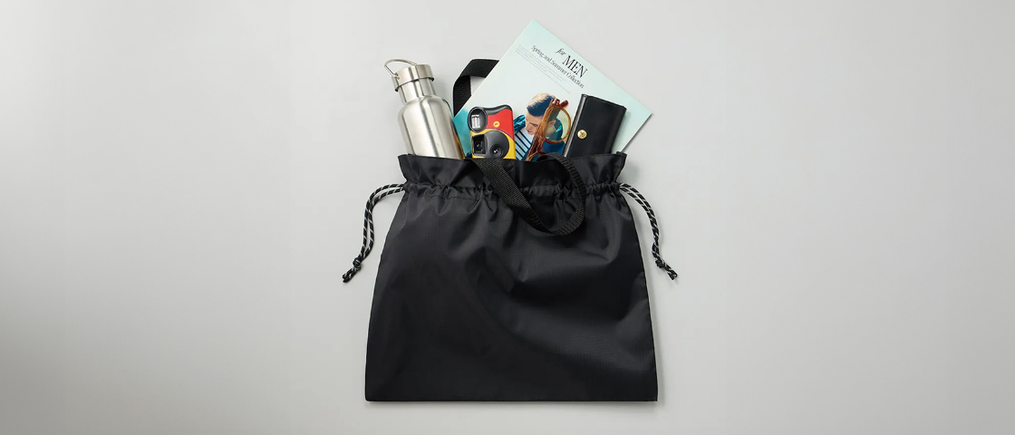 持ち手付ラッピング巾着袋