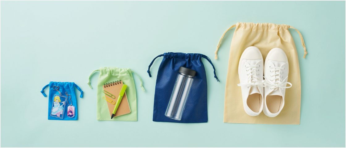 02　オリジナルサテン巾着