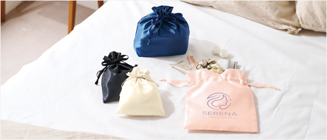 02　オリジナルサテン巾着