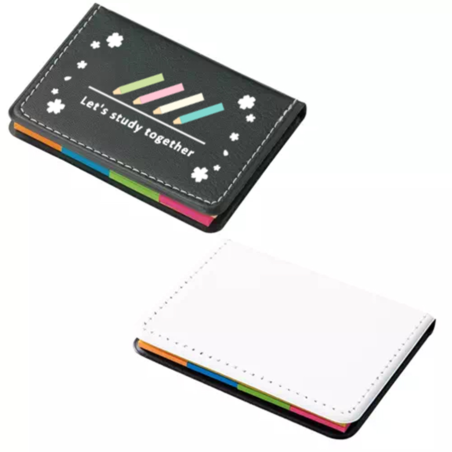 オリジナル レザー調フセンブック