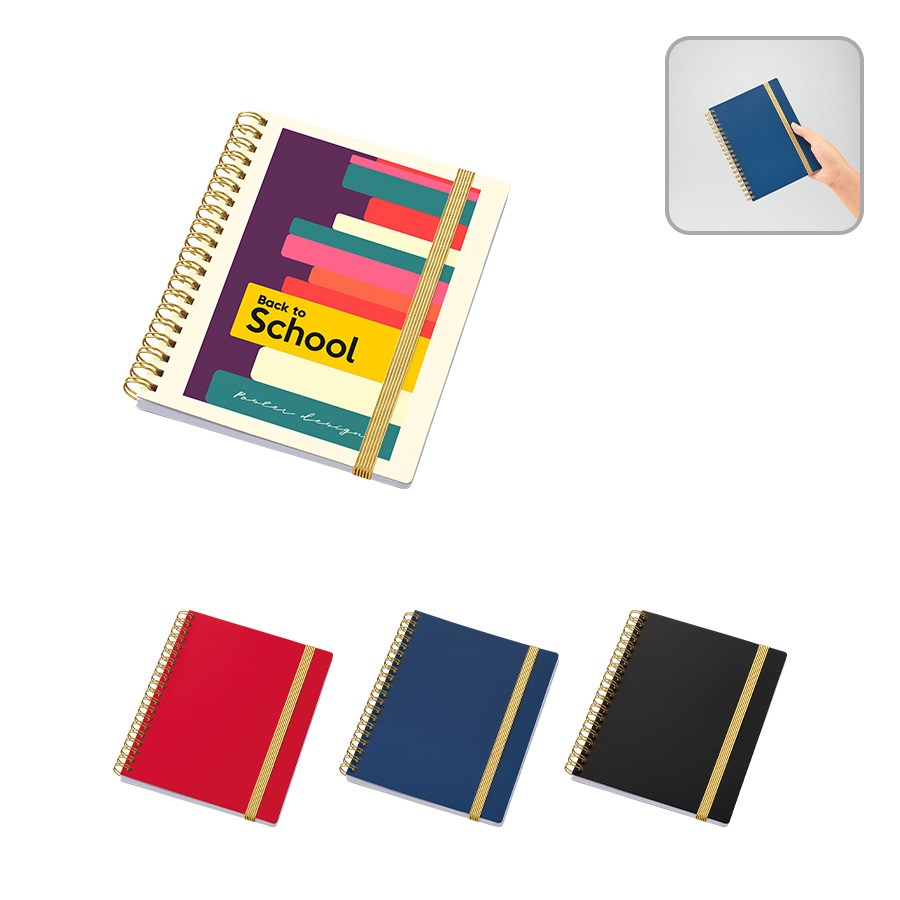 オリジナル ゴールドリングハンディノート