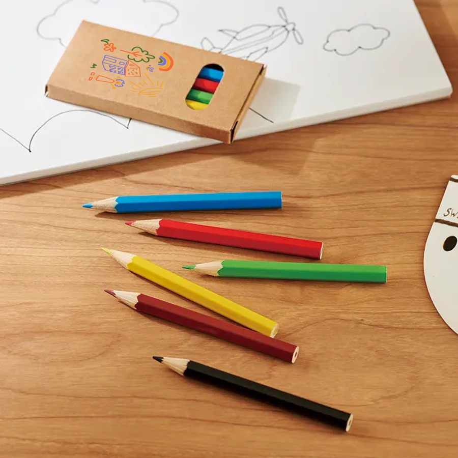 オリジナル　ミニ色鉛筆6Pセット