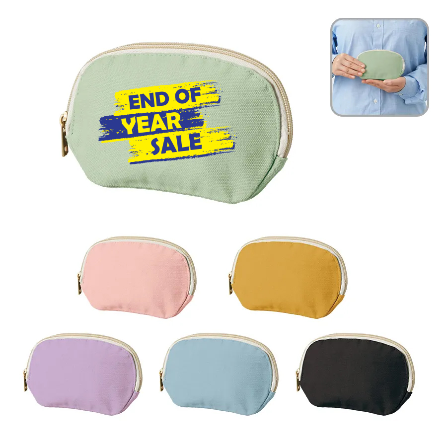 オリジナル　キャンバスラウンドティッシュポーチ