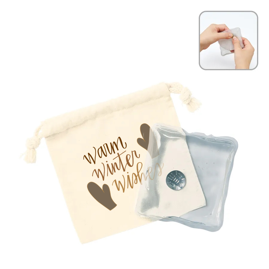 オリジナル　リウォームエコカイロ(巾着付)　ナチュラル