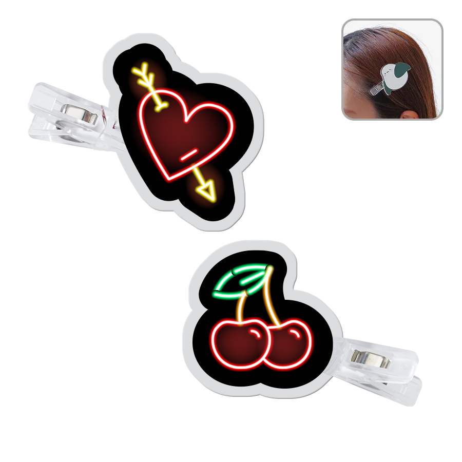 アクリルヘアクリップ