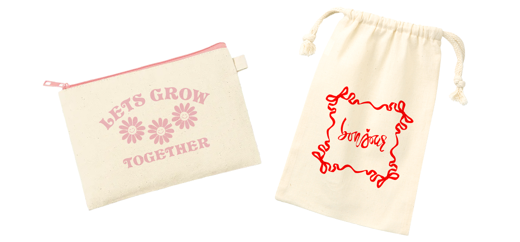 ポーチ LET'S GROW TOGETHER