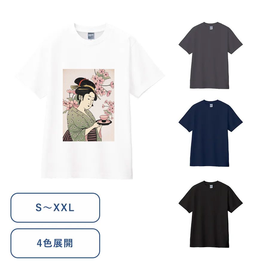 オリジナル　カスタムデザインコットンTシャツ　5.6オンス【30個～】