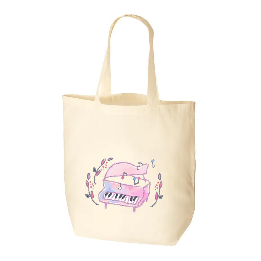 オリジナル　コットンバッグ(M)ナチュラル