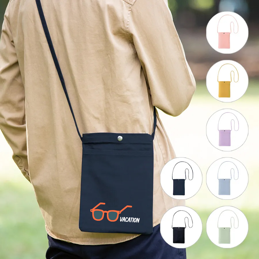 オリジナル キャンバスフロントポケットサコッシュ