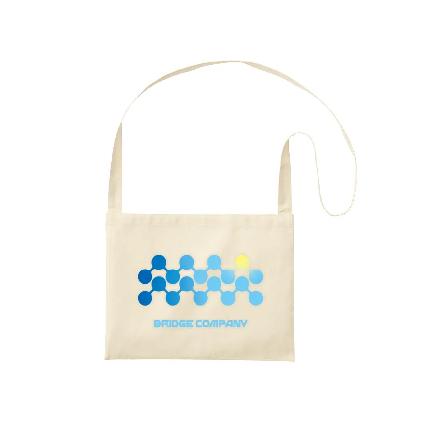 オリジナル　厚手コットンサコッシュ　ナチュラル