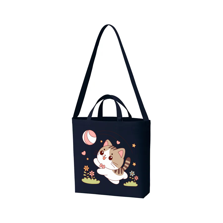 オリジナル　キャンバスWスタイルバッグ　インナーポケット付