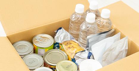 防災用に（備蓄品、緊急持ち出し）