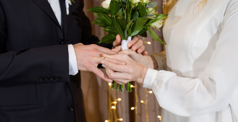 結婚記念として