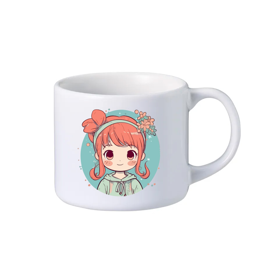陶器マグストレート　ショートワイド　ホワイト　320ml