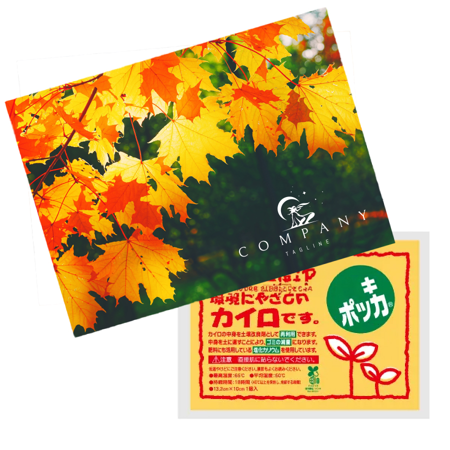 オリジナル 国産エコ 販促レギュラーカイロ(貼らないタイプ)