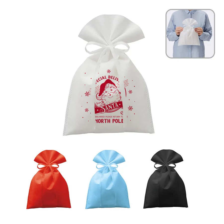 オリジナル　不織布ラッピング巾着(M)