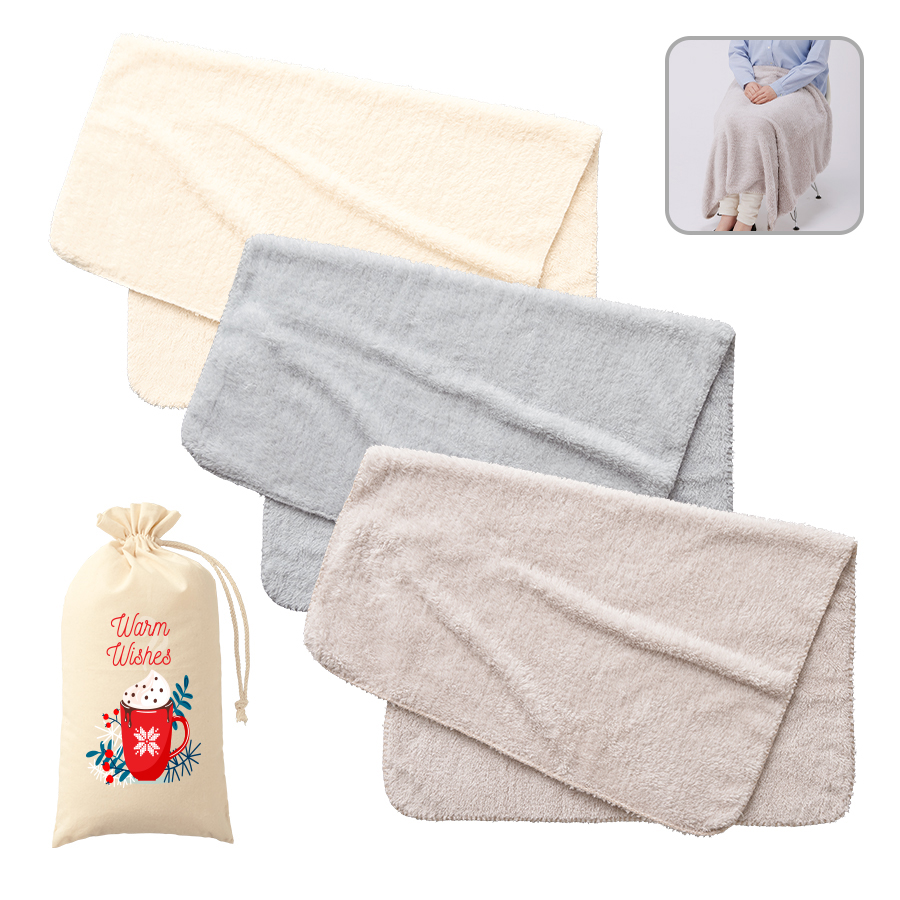 オリジナル　カチオン染めレギュラーブランケット(巾着付)