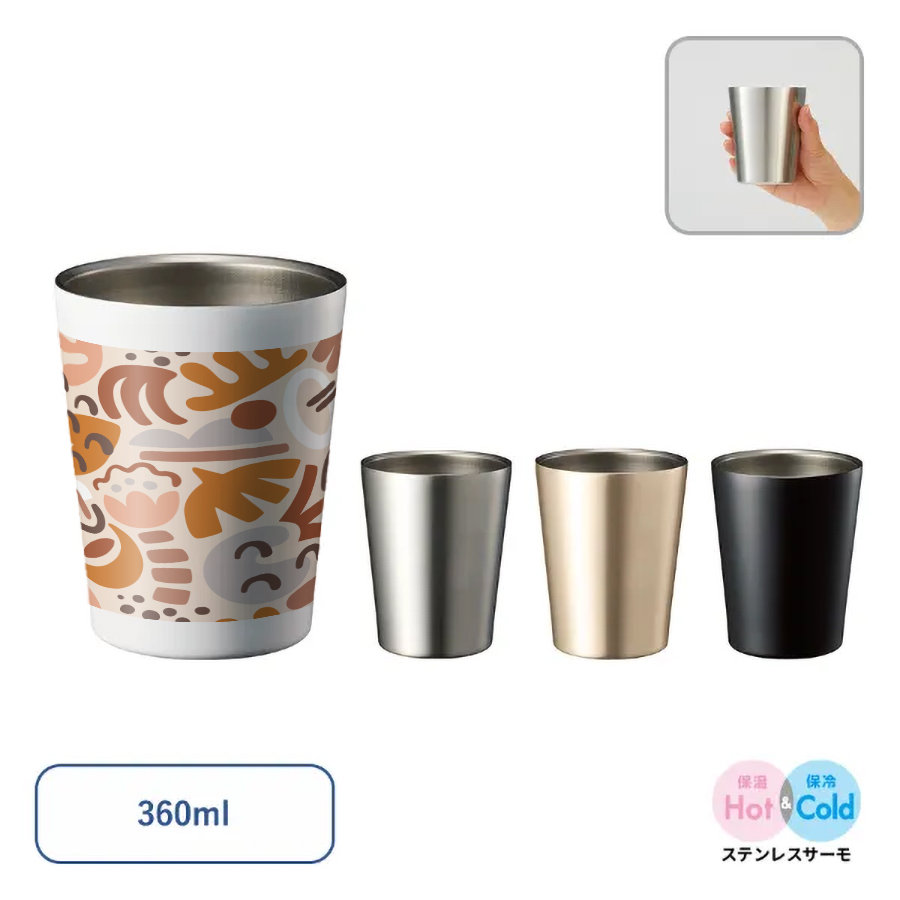 オリジナル　ステンレスサーモタンブラー　360ml