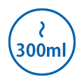 300㎖未満