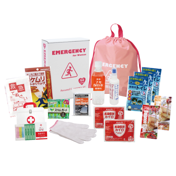 オリジナル　1DAY女性の災害対策　16点セット