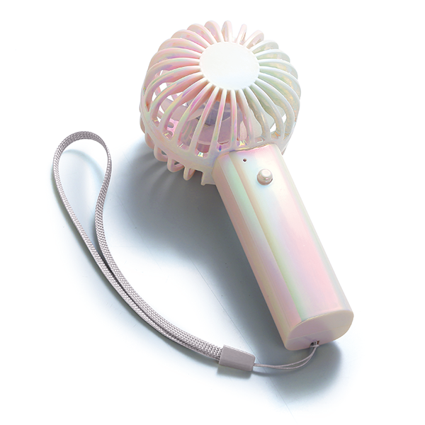 オリジナル オーロラ充電式ハンディファン(ストラップ付)