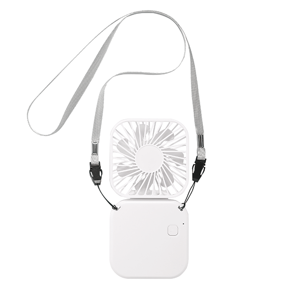 オリジナル 充電式3WAY折りたたみハンディファン(ネックストラップ付)