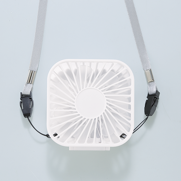 オリジナル 充電式3WAY折りたたみハンディファン(ネックストラップ付)
