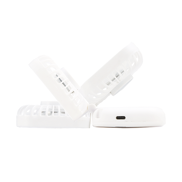 オリジナル 充電式3WAY折りたたみハンディファン(ネックストラップ付)