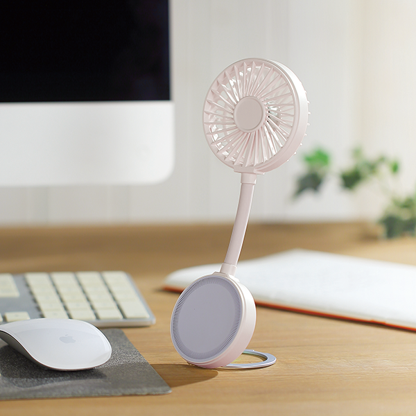 オリジナル　マグネット対応充電式フレキシブルアームファン