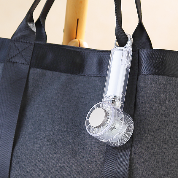 オリジナル　クリアペルチェハンディファン(カラビナ付)