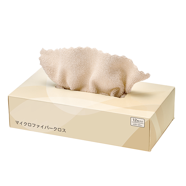 オリジナル　ボックス入り　マイクロファイバークロス12枚