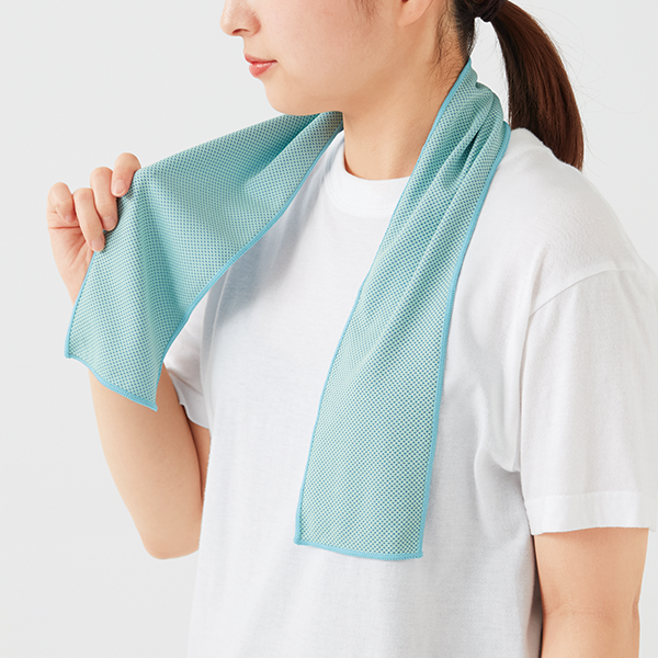 オリジナル　涼感マフラータオル(ポーチ入り)