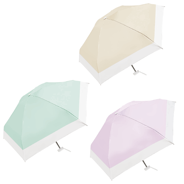 オリジナル　UVコンパクトバイカラー晴雨兼用折りたたみ傘