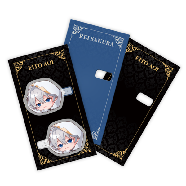 オリジナル　アクリルヘアクリップ専用　取り付け台紙(2個用)