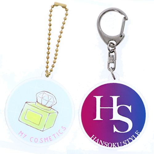 オリジナル　アクリルキーホルダー　丸型(両面印刷可)