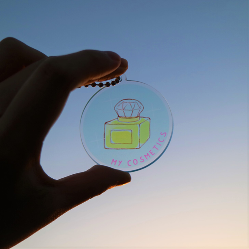 オリジナル アクリルキーホルダー 丸型(両面印刷可)