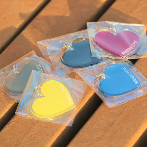 オリジナル アクリルキーホルダー ハート型(両面印刷可)