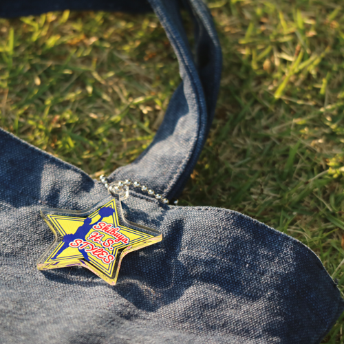 オリジナル アクリルキーホルダー 星型(両面印刷可)