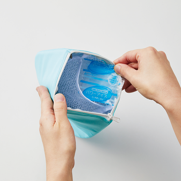 オリジナル 保冷ポーチ付 極細ネックヒンヤリング