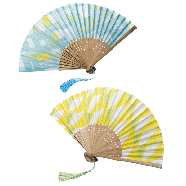 オリジナル　伊砂文様　涼彩扇子