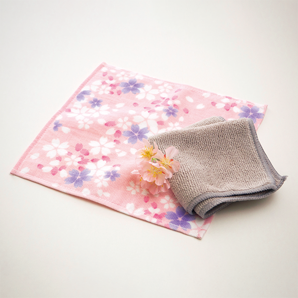 和のこころ　さくらハンカチタオルとクロスセット