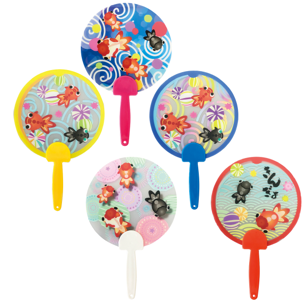 オリジナル　夏柄うちわ　金魚