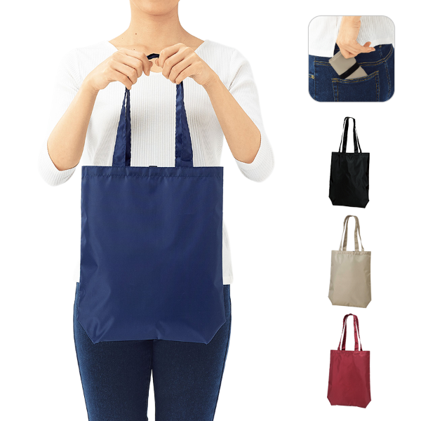 オリジナル　プレント　ポケットインエコバッグ