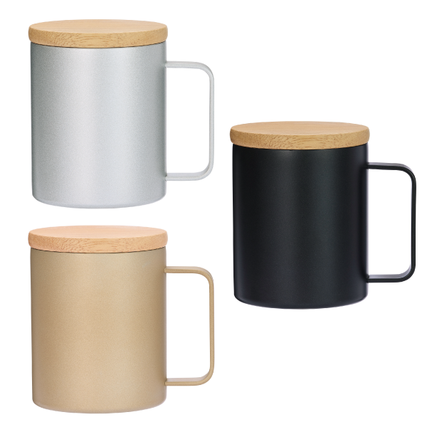 オリジナル　ウッドキャップ・ステンレスマグ