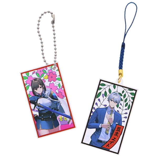 オリジナル　和風レトロアクリルキーホルダー【印刷専用】