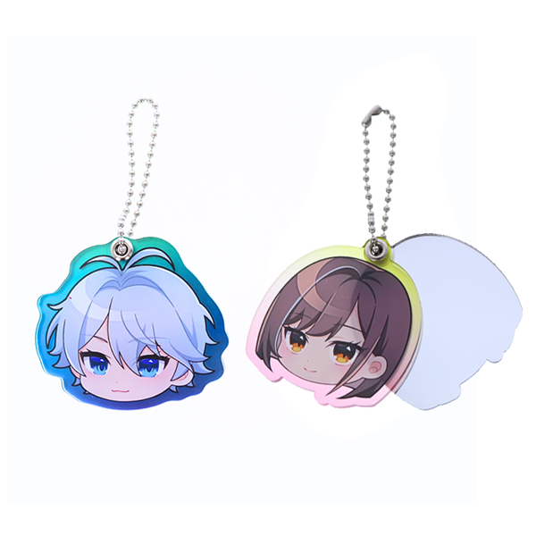 オリジナル　アクリルダイカットスライドミラー【印刷専用】