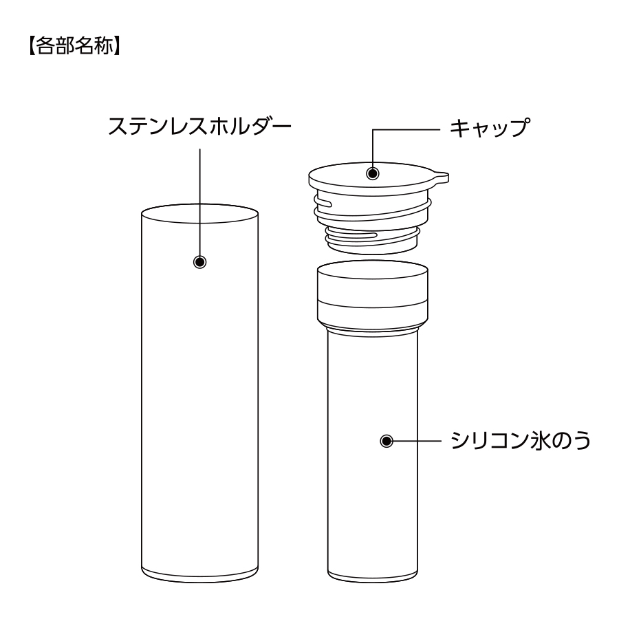 オリジナル ポータブルシリコン氷のう