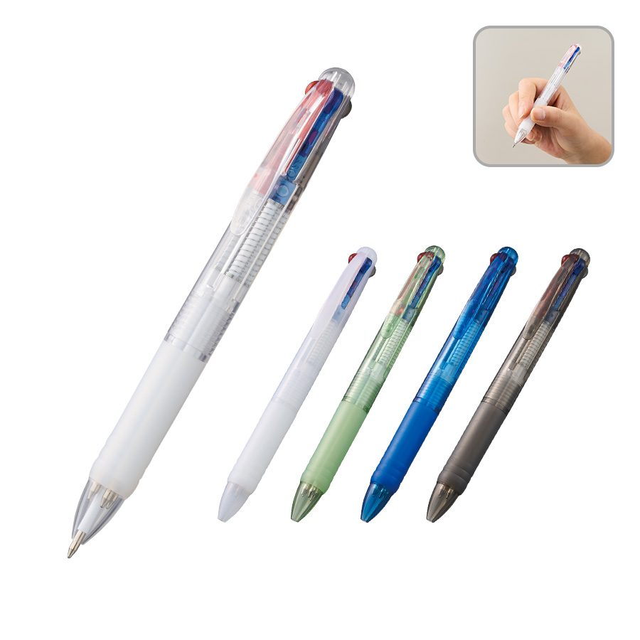 オリジナル　3色プラスワンボールペン(再生ABS)