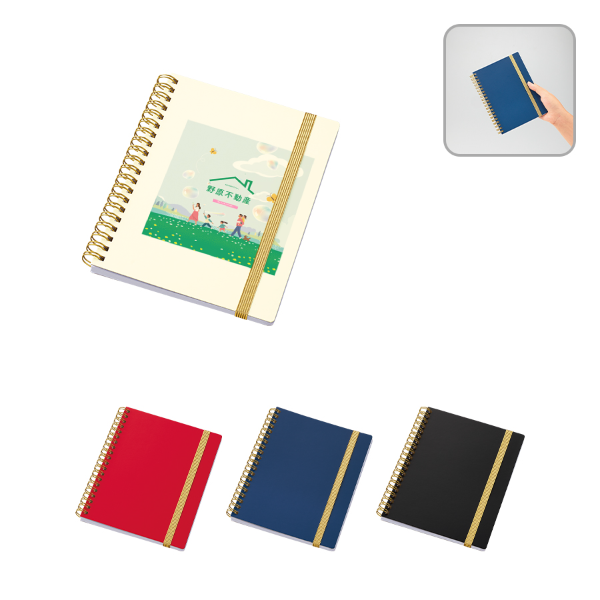 オリジナル　ゴールドリングハンディノート