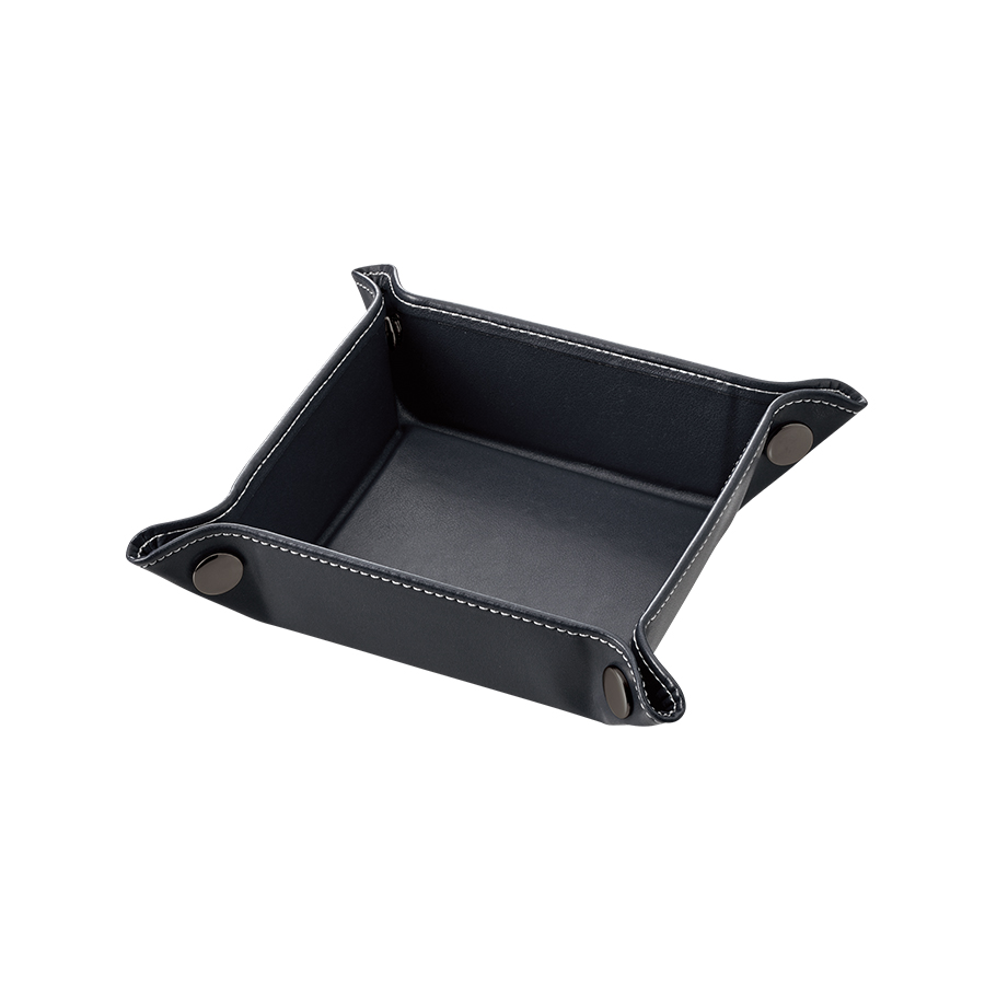 オリジナル レザースタイルボタントレイ